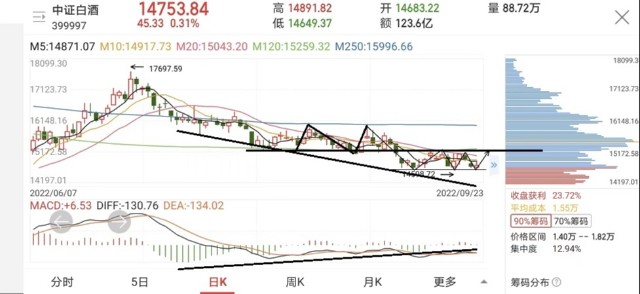 今天白酒小涨别失望更大的反弹下周一定会来