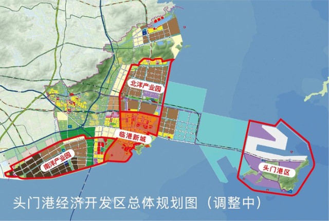 地块位于浙江省头门港经济开发区临港新城的白沙湾板块.