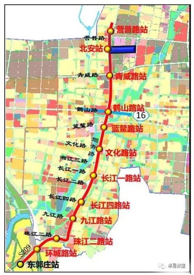 地铁号线一期号线一期工程南起下王埠站,向北沿黑龙江路一带至