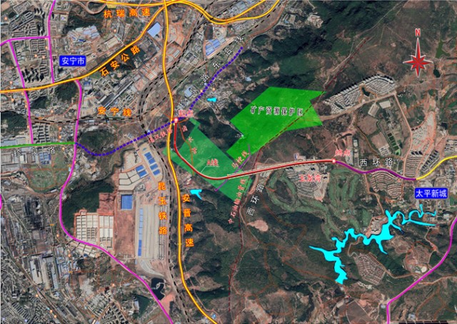 全长3公里太平新城西环至安宁主城将修连接线
