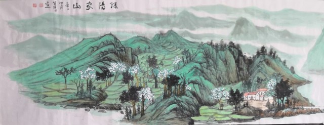 2021迎中秋贺国庆当代山水画名家贺辉才作品欣赏