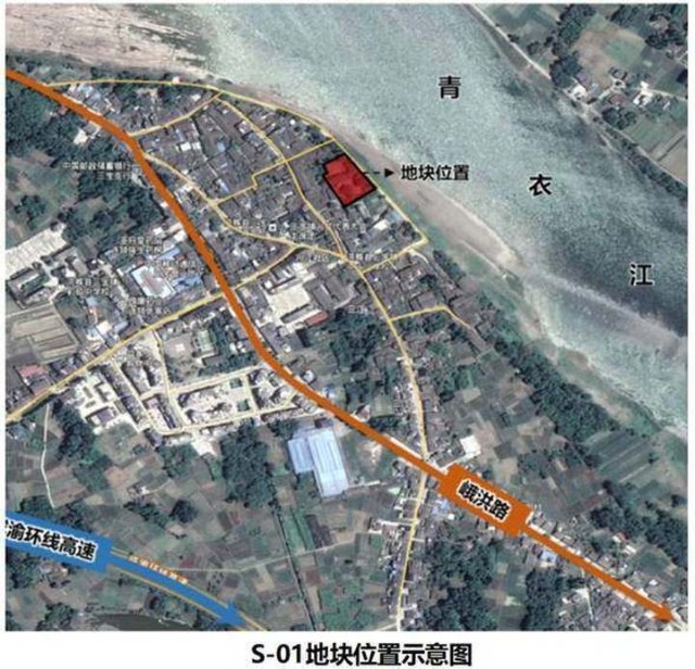 本次论证地块s-01位于洪雅县将军镇三宝社区3组,用地面 44452.