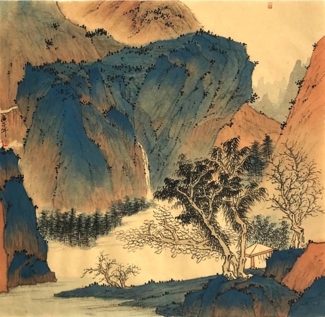 黄斌黑石书画作品欣赏