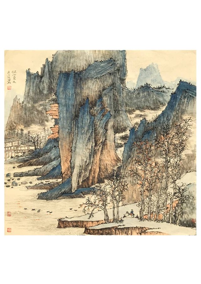 黄斌黑石书画作品欣赏