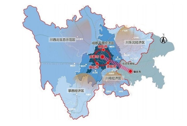删除 )从2020年四川五大经济区的地区生产总值来看,成都平原经济区以2