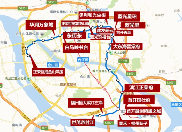 城市配套福州地铁4号线最新进展来了沿线这些楼盘获益