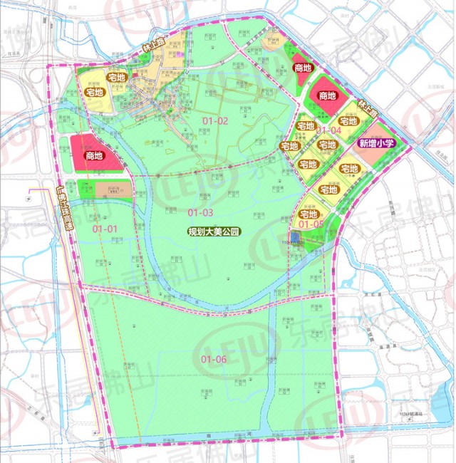 新增7宗宅地小学初中北滘大美公园片区详细规划出炉