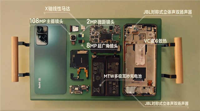 小米千元神机redminote11pro拆解来了