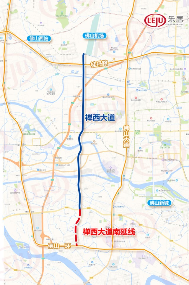 项目示意图此前,市路桥公司方面表示,禅西大道南延线将对佛山中心