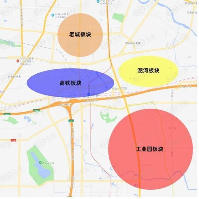 目前工业园板块为包河新房主力军(淝河板块在售楼盘大多接近尾声)