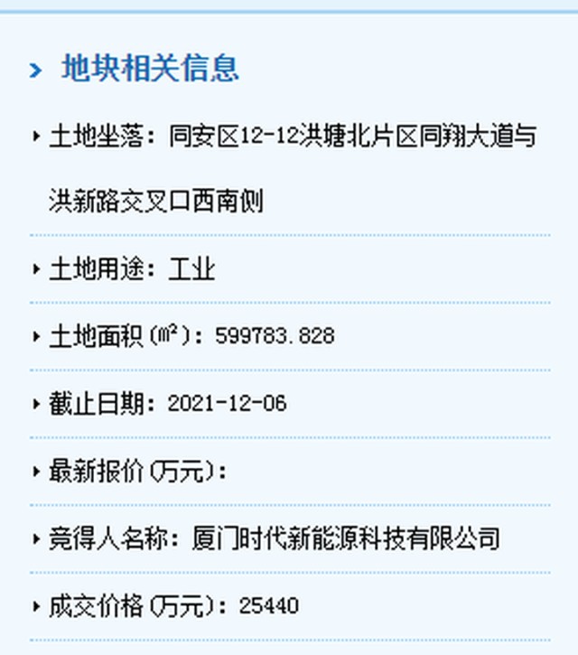 位于同安区12-12洪塘北片区同翔大道与洪新路交叉口西南侧的一幅工业