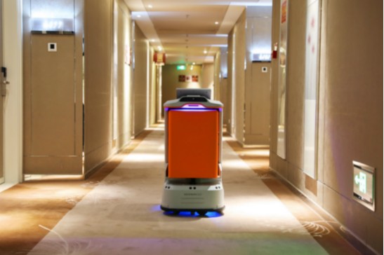 九号方糖酒店服务机器人新一代酒店智能服务小waiter