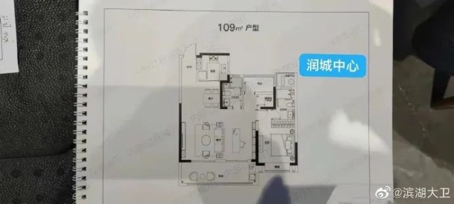 据微博网友消息,合肥市包河区葛大店纯新盘城建华润润城中心项目户型