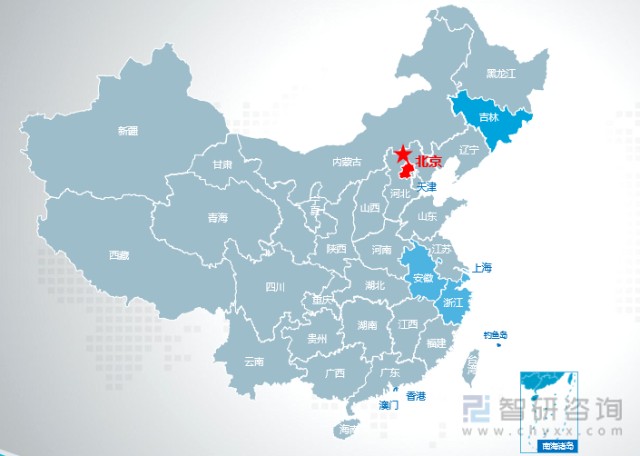 2021年中国二手车转籍活跃top5城市地图分布