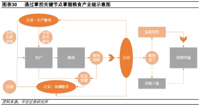 粮食产业链梳理龙头概念股浮现