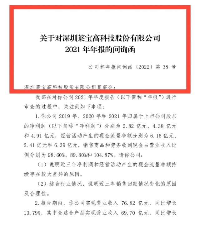 重磅上海江怀律所律师质疑莱宝高科2021年2020年年报涉嫌虚假陈述