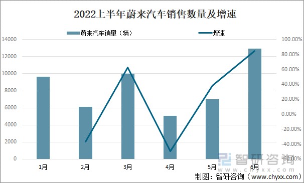 2022年中国新能源汽车品牌销售情况附小鹏汽车哪吒汽车理想汽车蔚来