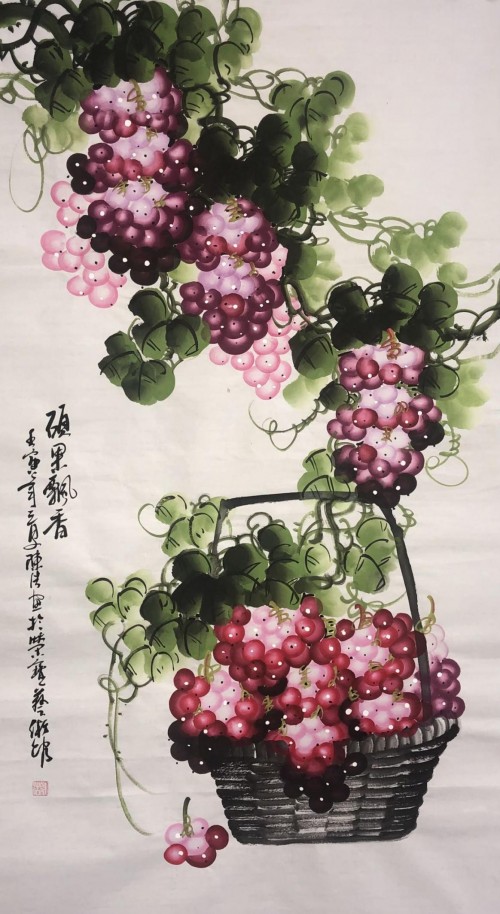 百年荣宝斋当代葡萄艺术首席名家实力派著名画家陈浩