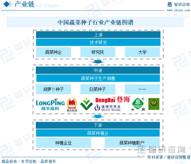 中国蔬菜种子行业产业链图谱