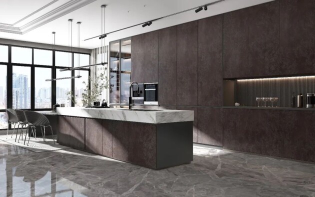 新明珠35mm岩板有细节有质感墙面饰面新观感