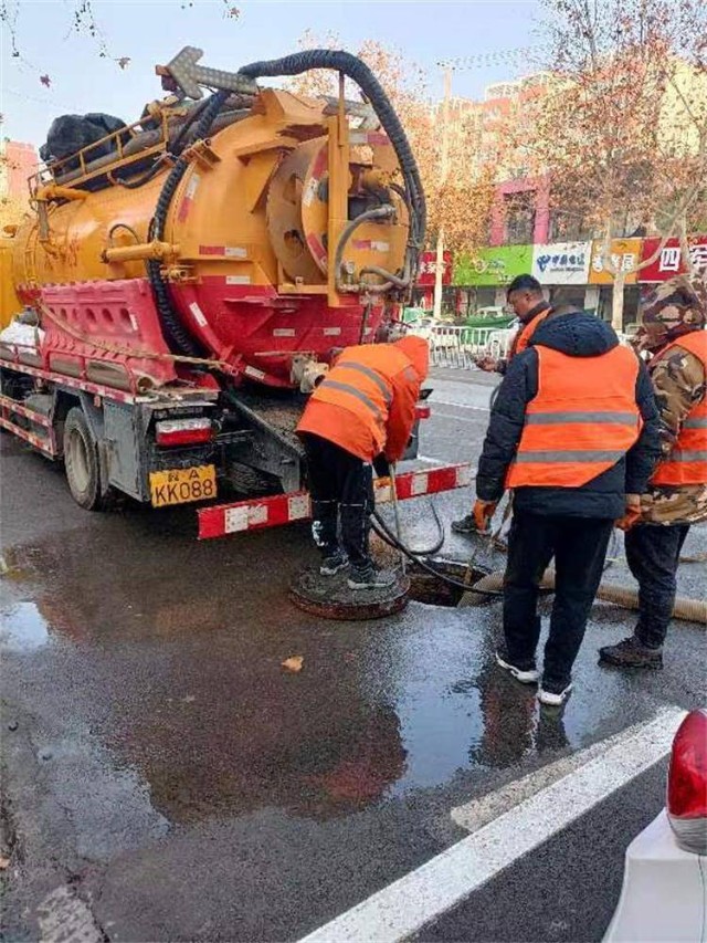 石家庄管道疏通清淤修复处理方法鸿源管道市政管网清淤排污过程