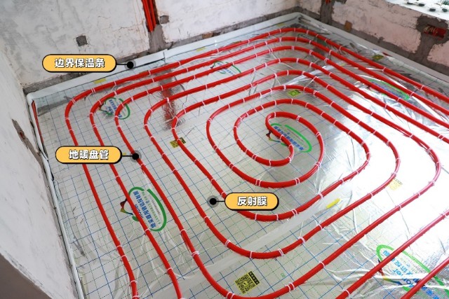 地暖炕的盘管示意图图片
