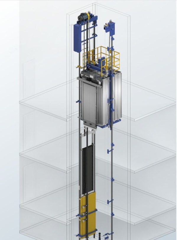 无机房电梯效果图
