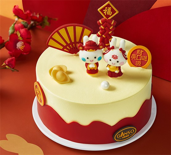 萌兔送福迎新春,元祖多款新年限定蛋糕引关注!