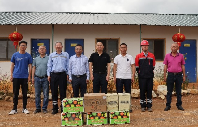 洛阳钼业总裁孙瑞文春节慰问kfm一线及参建单位员工