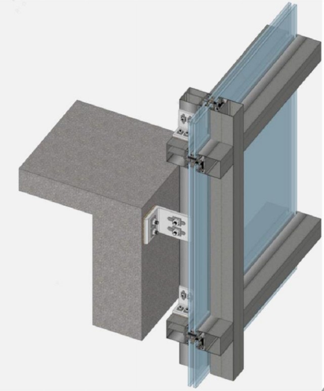 精致钢明框玻璃幕墙龙骨施工技术要领上海轩源建筑