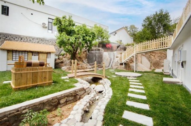 天津蓟县盘山溪霖山间民宿,高端独立院落,居然才120住宿三餐!