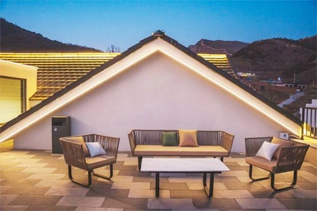 天津蓟县盘山艺融山舍民宿三面环山绝美视角星空房赏璀璨夜空