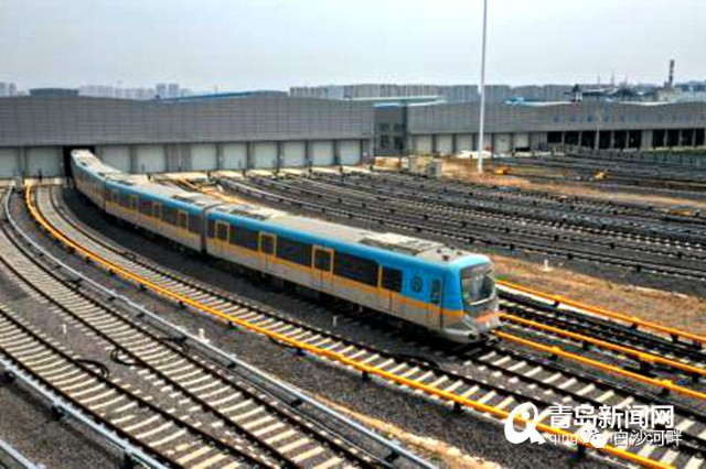青岛地铁1号线车辆正式驶入北段21千米正线启动动车调试