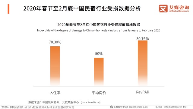 2020年春节至2月底中国民宿行业受损数据分析