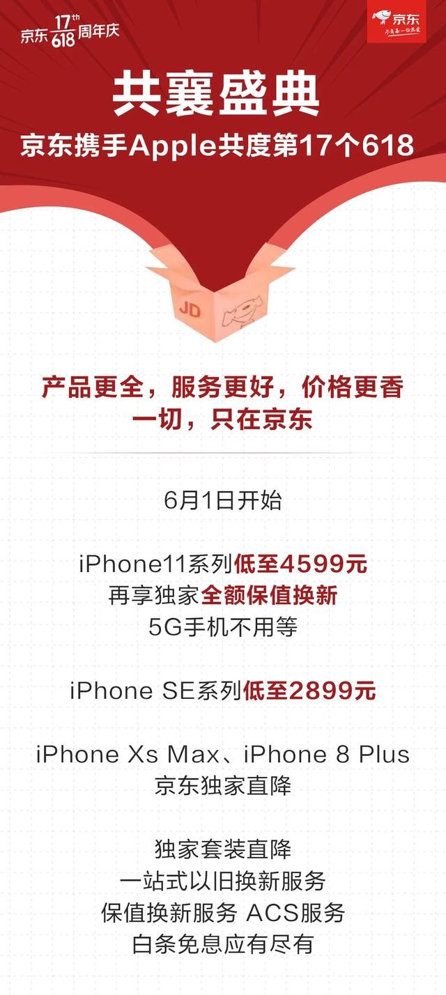 今年618，京东拿出史上最全iPhone优惠，不负消费者的每一份热爱