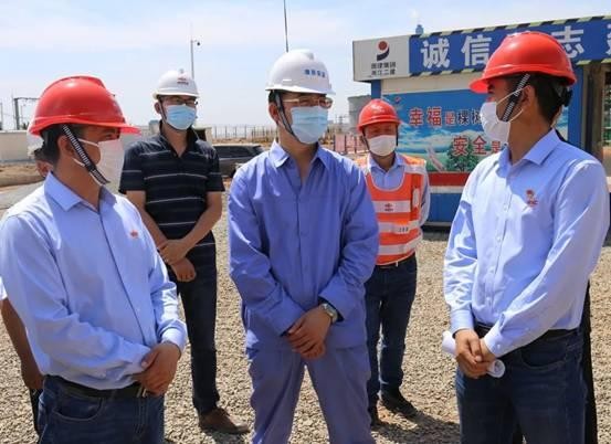 新疆准东经济技术开发区管委会任建品主任一行到吉木萨尔发电调研工作