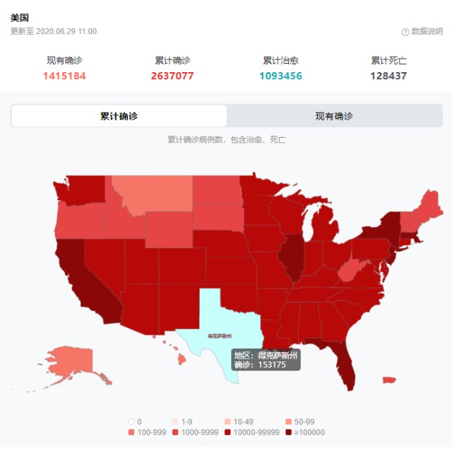 佛罗里达州和德克萨斯州是美国新增病例激增的主要地区,上周五,这两个