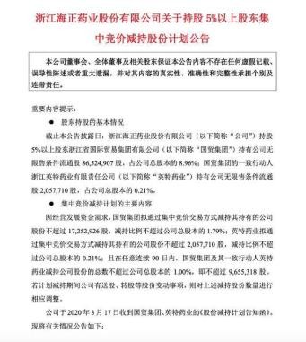 海正药业、天士力白马失色 蒋国平、闫希军何破逆风局？