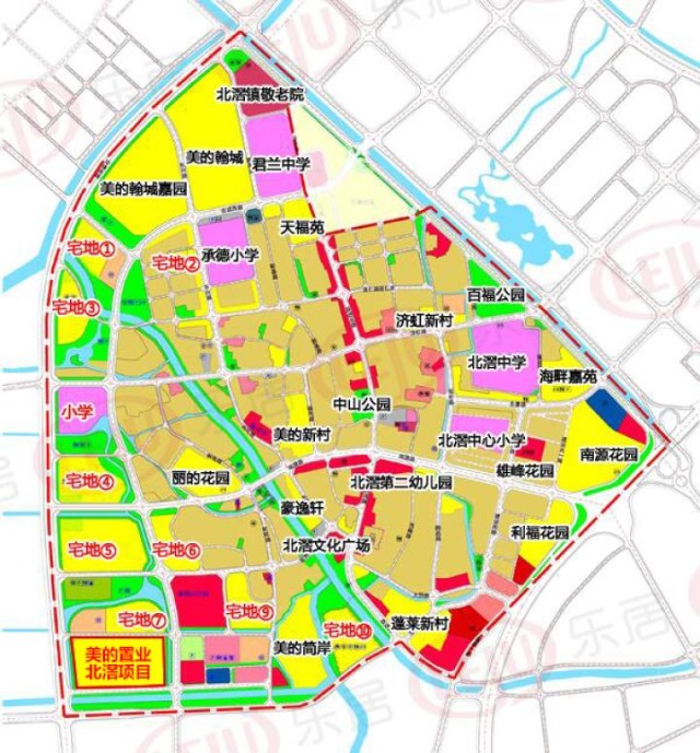 楼面近万元美的置业北滘新盘规划出炉9栋高层提供1185套房源