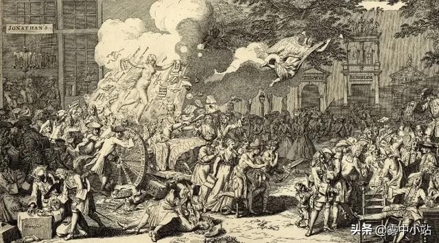 在法国引起强烈反响,英国人开始担心"密西西比计划"会增强法国财政