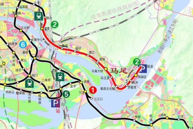 买房跟着地铁走地铁2号线马尾段沿线楼盘大起底
