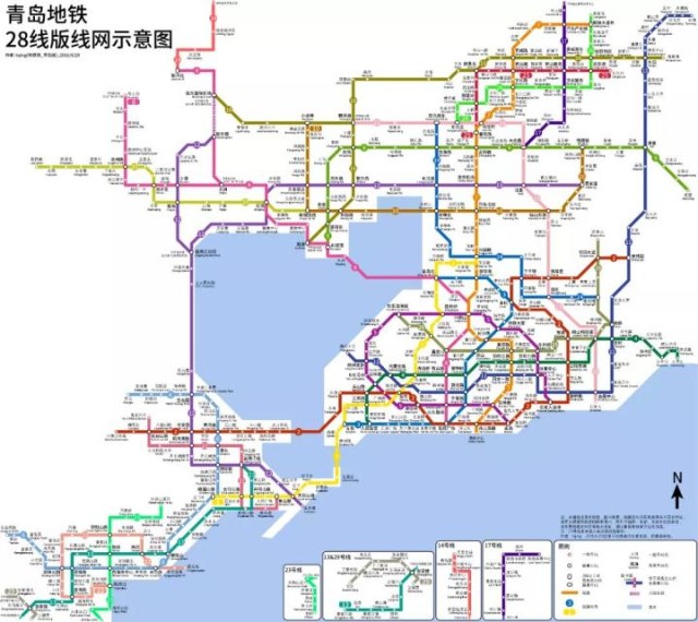青岛地铁规划图28线图片