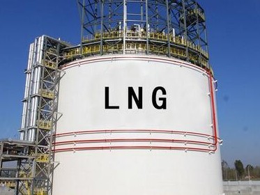 我国自主设计建造的最大lng储罐成功升顶