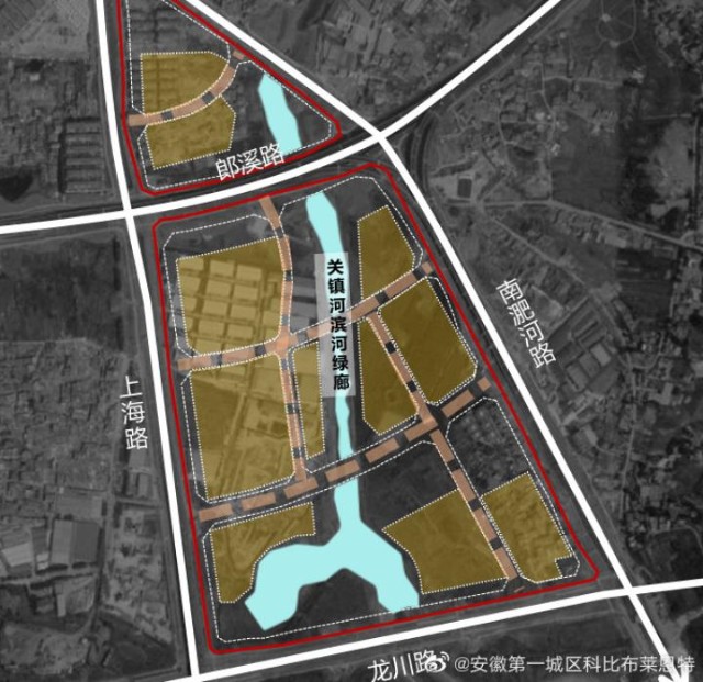 总面积1276亩合肥淝河新中心规划出炉