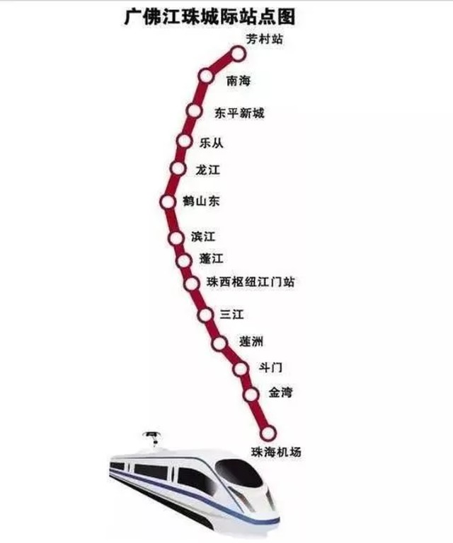 佛山设4站!广佛江珠纳入湾区城际铁路近期规划 将于2022年动工