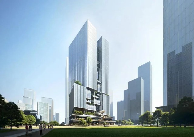 大楼由aedas凯达环球建筑设计事务所(下文简称aedas)设计,在这个总部