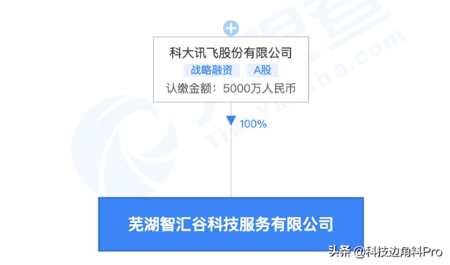 註冊資本5000萬人民幣,法定代表人為方明,由科大訊飛股份有限公司100%