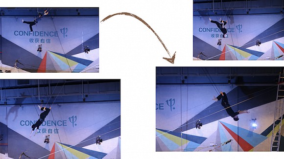 一直守在"空中飞人"项目旁的我们,无意间发现了一位成人届的"天花板