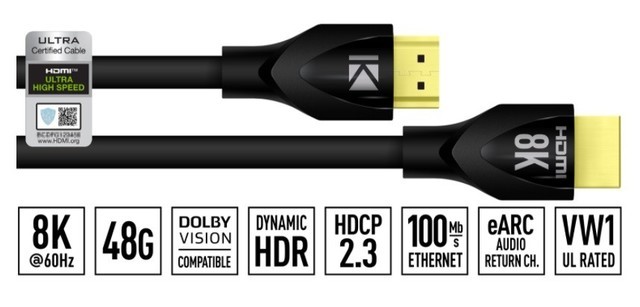 海外厂商发布HDMI线：支持8k 60Hz画面