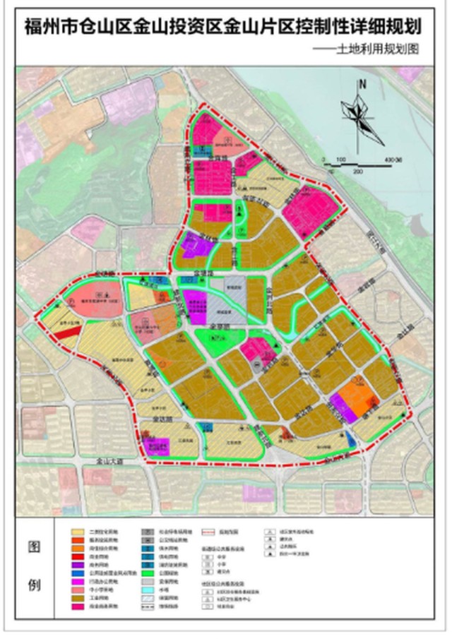 8355亩仓山四大片区地块规划出炉新建幼儿园道路公租房